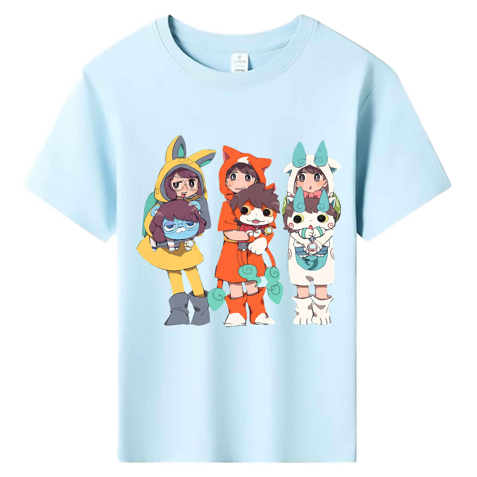 （画像用） 妖怪ウォッチ Yo-kai Watch 綿100％キッズTシャツ（フロントプリント）